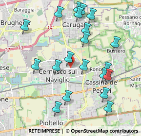 Mappa Via Ugo Foscolo, 20063 Cernusco sul Naviglio MI, Italia (2.1475)