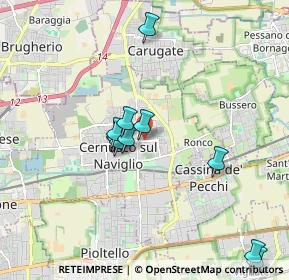 Mappa Via Ugo Foscolo, 20063 Cernusco sul Naviglio MI, Italia (1.72636)