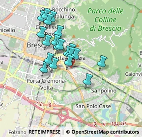 Mappa Via Monsignor Luigi Fossati, 25100 Brescia BS, Italia (1.4595)