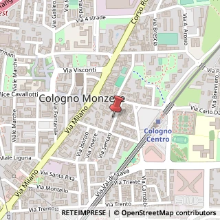 Mappa Via Sentati, 14, 20093 Cologno Monzese, Milano (Lombardia)