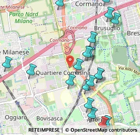 Mappa Via Comasina, 20161 Milano MI, Italia (1.23)