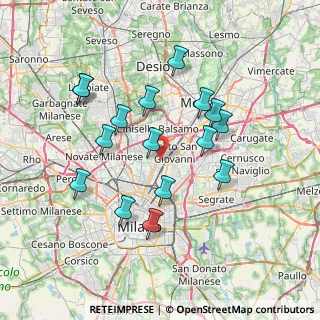 Mappa Via Libero Biagi, 20099 Milano MI, Italia (6.91375)