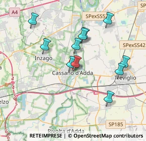 Mappa Via Dante Alighieri, 20062 Cassano d'Adda MI, Italia (3.55909)