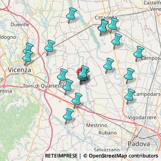 Mappa Via Monte Grappa, 36043 Camisano Vicentino VI, Italia (7.745)