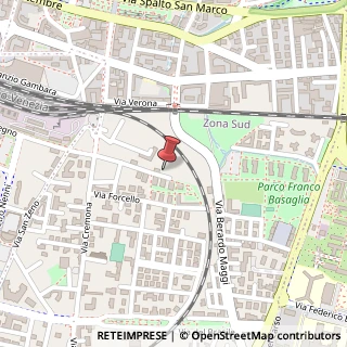 Mappa Via Gerolamo Savoldo, 13, 25124 Brescia, Brescia (Lombardia)