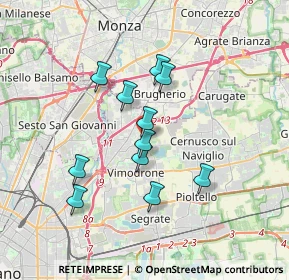 Mappa Piazza S. Matteo, 20093 Cologno Monzese MI, Italia (2.94909)