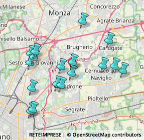 Mappa Piazza S. Matteo, 20093 Cologno Monzese MI, Italia (3.96647)