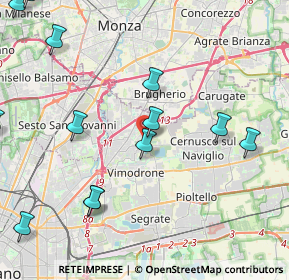 Mappa Piazza S. Matteo, 20093 Cologno Monzese MI, Italia (5.35385)