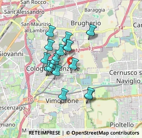 Mappa Piazza S. Matteo, 20093 Cologno Monzese MI, Italia (1.344)