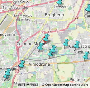 Mappa Piazza S. Matteo, 20093 Cologno Monzese MI, Italia (2.61833)