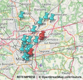 Mappa Via XXV Aprile, 20093 Cologno Monzese MI, Italia (6.8225)