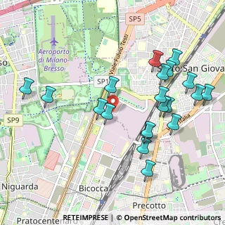 Mappa Via Angelo Fumagalli, 20099 Milano MI, Italia (1.0735)