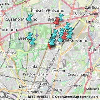 Mappa Via Angelo Fumagalli, 20099 Milano MI, Italia (1.30611)