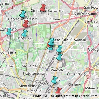 Mappa Via Angelo Fumagalli, 20099 Milano MI, Italia (2.26154)