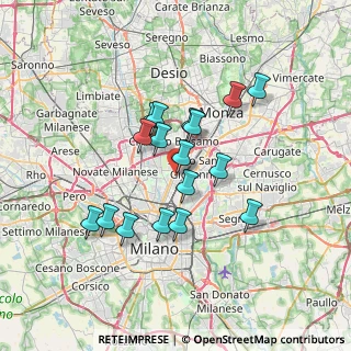 Mappa Via Angelo Fumagalli, 20099 Milano MI, Italia (5.81588)