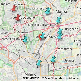 Mappa Via Angelo Fumagalli, 20099 Milano MI, Italia (4.79818)