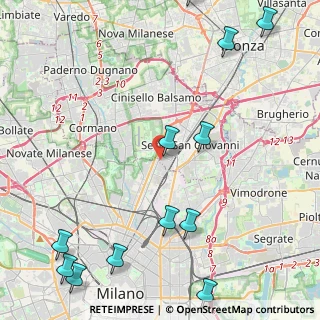 Mappa Via Angelo Fumagalli, 20099 Milano MI, Italia (6.17833)