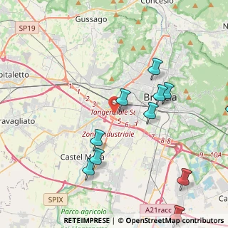 Mappa Tangenziale Ovest, 25125 Brescia BS, Italia (4.82636)