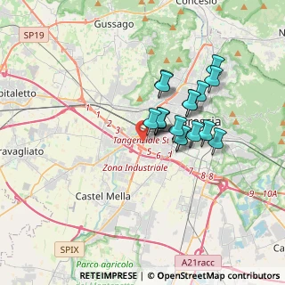 Mappa Tangenziale Ovest, 25125 Brescia BS, Italia (2.68941)