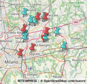 Mappa Via Suor Marina Videmari, 20063 Cernusco sul Naviglio MI, Italia (6.72067)