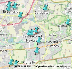 Mappa Via S. Giovanni Bosco, 20063 Cernusco sul Naviglio MI, Italia (2.72571)