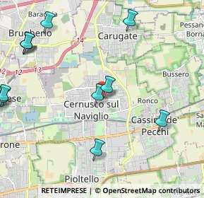 Mappa Via S. Giovanni Bosco, 20063 Cernusco sul Naviglio MI, Italia (3.05643)