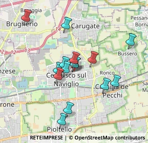 Mappa Via S. Giovanni Bosco, 20063 Cernusco sul Naviglio MI, Italia (1.55)