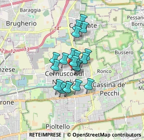 Mappa Via S. Giovanni Bosco, 20063 Cernusco sul Naviglio MI, Italia (1.083)