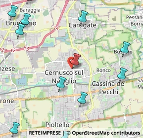 Mappa Via S. Giovanni Bosco, 20063 Cernusco sul Naviglio MI, Italia (2.99583)