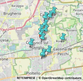 Mappa Via S. Giovanni Bosco, 20063 Cernusco sul Naviglio MI, Italia (1.31077)