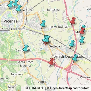 Mappa Via Zamenhof, 36100 Vicenza VI, Italia (2.57267)