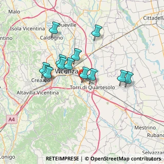 Mappa Via Zamenhof, 36100 Vicenza VI, Italia (6.22923)