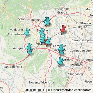 Mappa Via Zamenhof, 36100 Vicenza VI, Italia (12.30294)