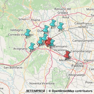 Mappa Via Zamenhof, 36100 Vicenza VI, Italia (10.17182)