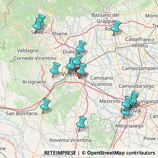 Mappa Via Zamenhof, 36100 Vicenza VI, Italia (17.43533)