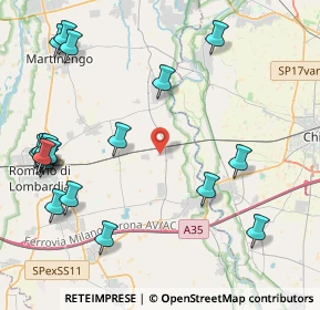 Mappa Cortenuova, 24054 Calcio BG, Italia (5.4105)