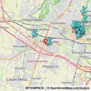 Mappa Via Livorno, 25125 Brescia BS, Italia (2.98)