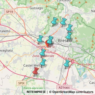 Mappa Via Livorno, 25125 Brescia BS, Italia (3.25364)