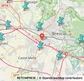 Mappa Via Livorno, 25125 Brescia BS, Italia (6.10818)