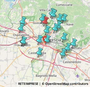 Mappa Via Livorno, 25125 Brescia BS, Italia (6.797)