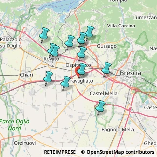 Mappa Via Golini Caterina, 25039 Travagliato BS, Italia (6.47692)