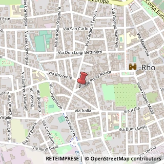 Mappa Via Porta Ronca, 55, 20017 Rho, Milano (Lombardia)