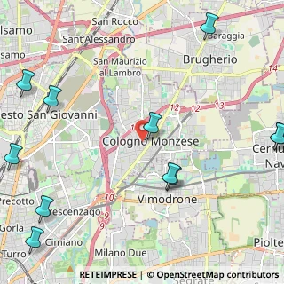 Mappa Via IV Novembre, 20093 Cologno Monzese MI, Italia (3.17091)