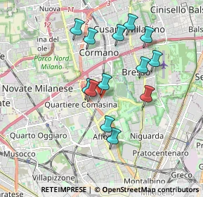 Mappa Bruzzano, 20161 Milano MI, Italia (1.66231)