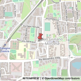 Mappa Via Dell'acqua, 71, 20093 Cologno Monzese, Milano (Lombardia)