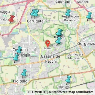 Mappa Via Po, 20063 Cernusco sul Naviglio MI, Italia (2.84083)