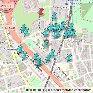 Mappa Via Dora Baltea, 20161 Milano MI, Italia (0.23077)