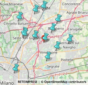 Mappa Viale Marche, 20093 Cologno Monzese MI, Italia (3.85462)