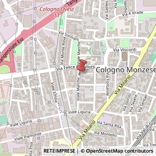 Mappa Viale Marche, 25, 20093 Cologno Monzese, Milano (Lombardia)