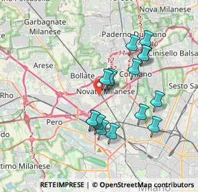 Mappa Via Fratelli Rosselli, 20026 Novate Milanese MI, Italia (3.19813)